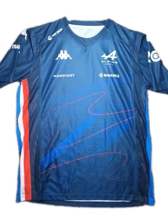 Kappa Other - Kappa Alpine F1 Esports Kombat Jersey Mens 2XL Esteban Ocon BWT Binance Blue